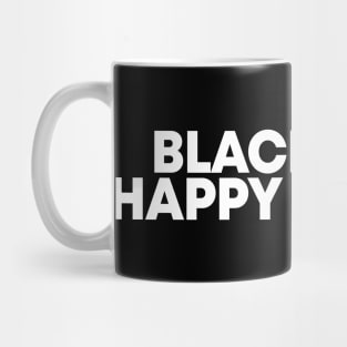 Black is my happy colour Mug